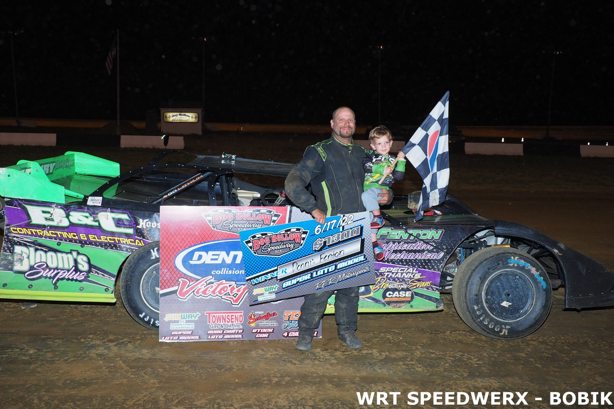 Fenton Scores Career First Super Late Model Win at Dog Hollow